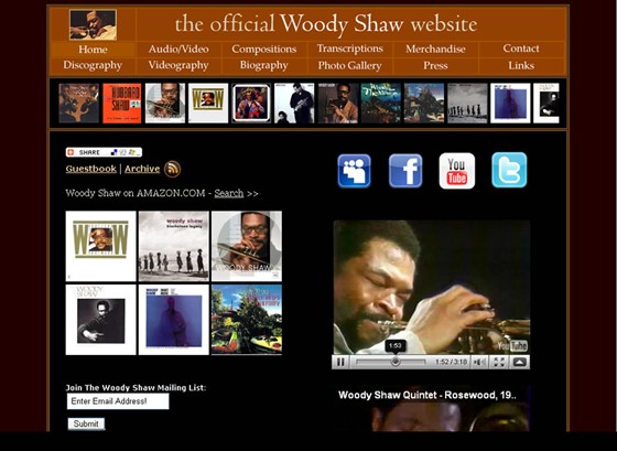 Websites: WoodyShaw.com