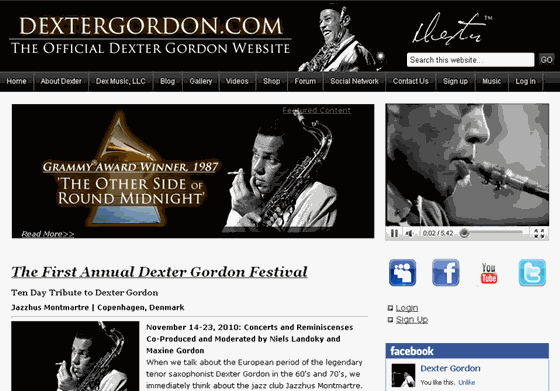 Websites: DexterGordon.com